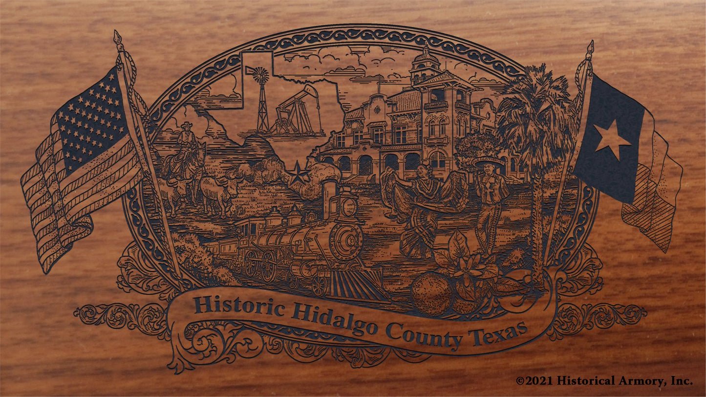 Engraved artwork | History of Hidalgo County Texas | Historical Armory