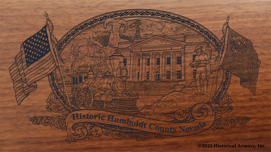 Humboldt County Nevada Engraved Rifle Buttstock
