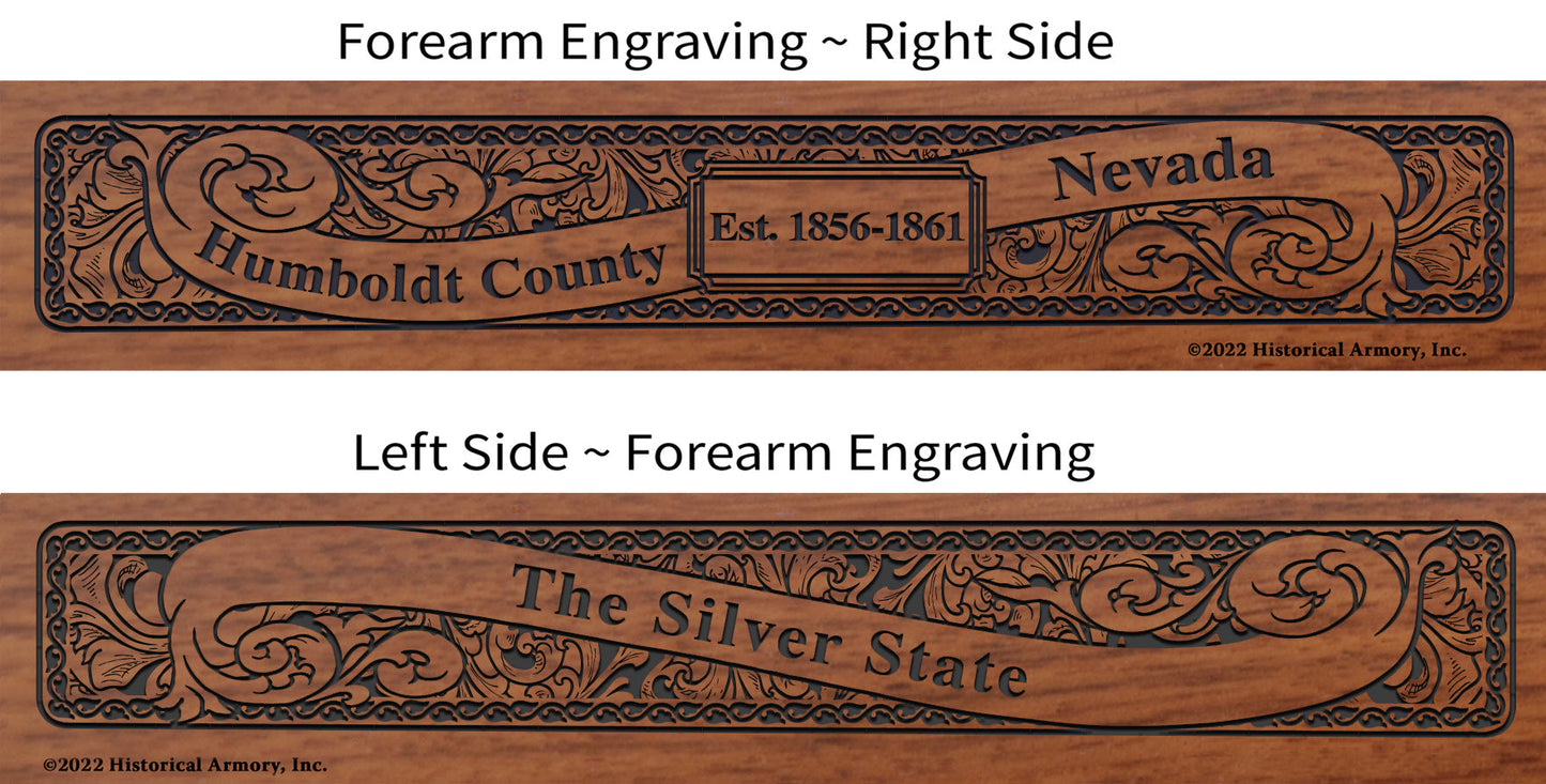 Humboldt County Nevada Engraved Rifle Forearm