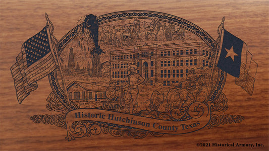 Engraved artwork | History of Hutchinson County Texas | Historical Armory
