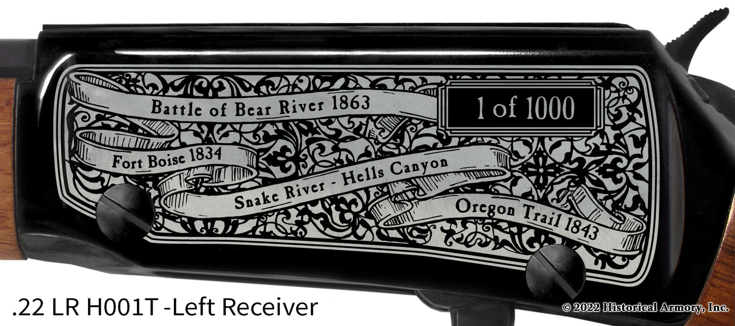 Idaho State Pride Engraved H00T Receiver detail Henry Rifle