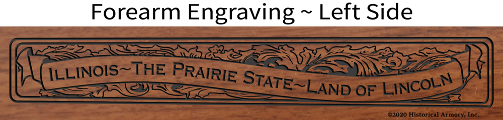 Jo Daviess  County Illinois Engraved Rifle Forearm Left-Side