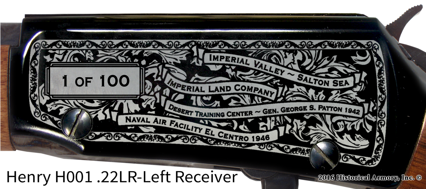 Imperial County California Engraved Rifle