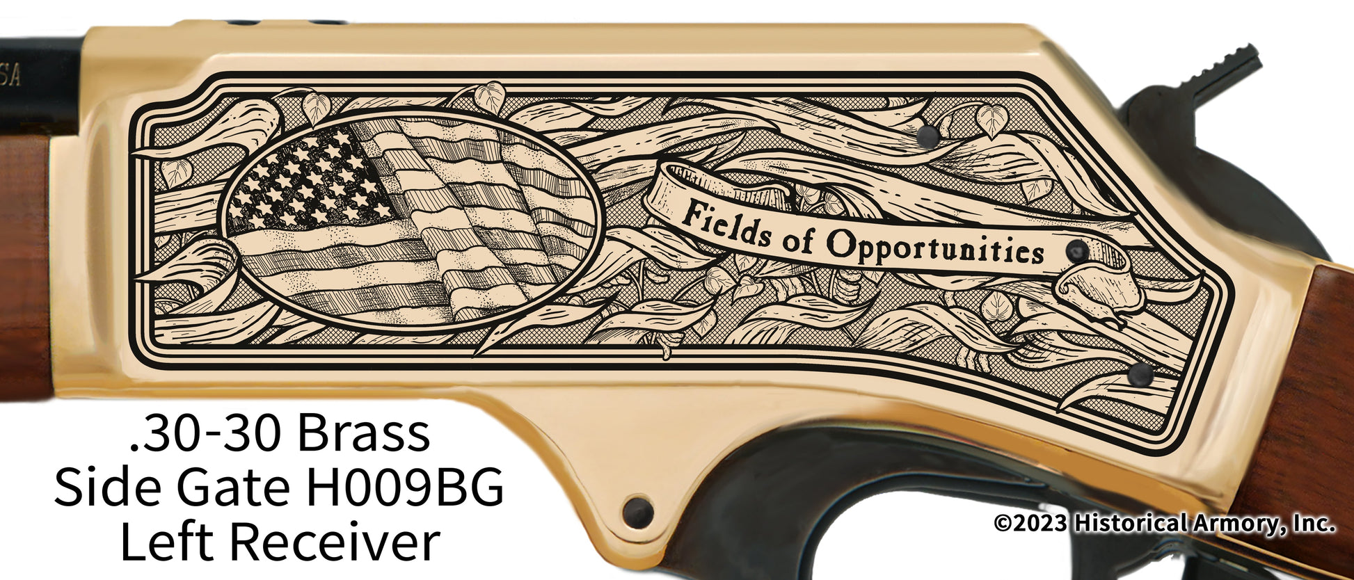 Iowa State Agricultural Heritage Henry .30-30 Brass Side Gate Engraved Rifle