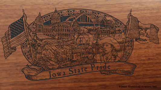 Iowa State Pride Engraved Rifle