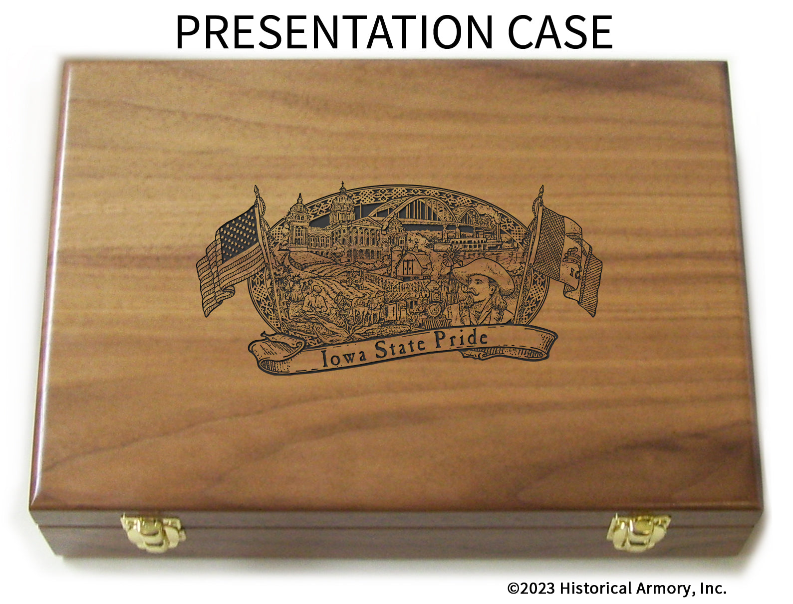 Iowa State Pride Limited Edition Engraved 1911 Presentation Case