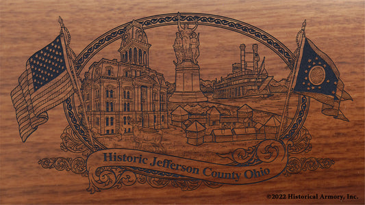 Jefferson County Ohio Engraved Rifle Buttstock