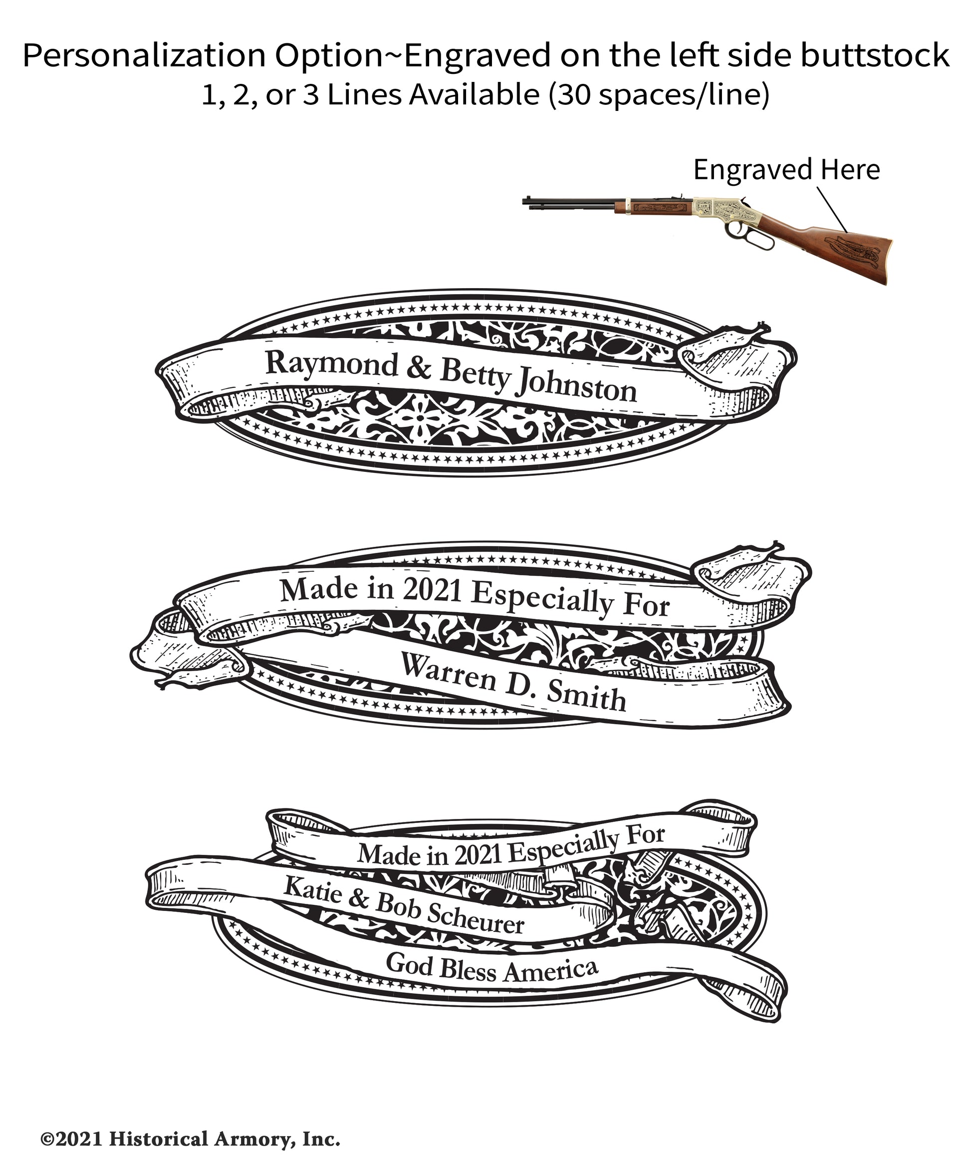 John Adams Limited Edition Engraved Rifle