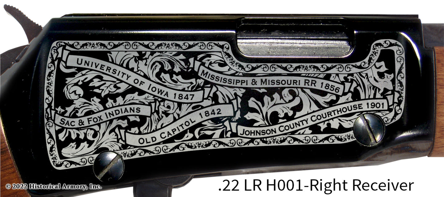 Johnson County Iowa Engraved Henry H001 Rifle