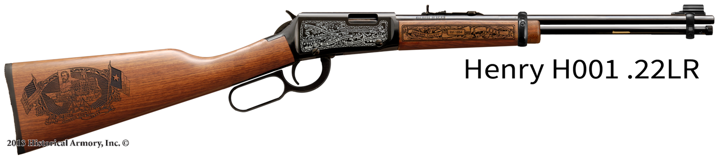 Johnson County Texas Engraved Rifle