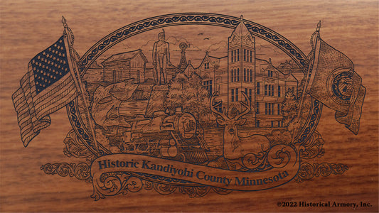 Kandiyohi County Minnesota Engraved Rifle Buttstock