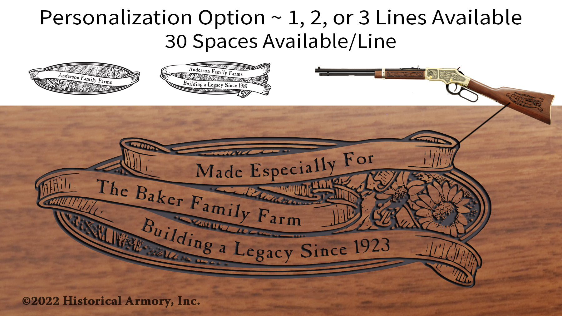 Kansas State Agricultural Heritage Personalized Engraved Rifle