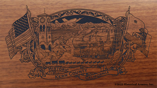 Kern County California Engraved Rifle Buttstock