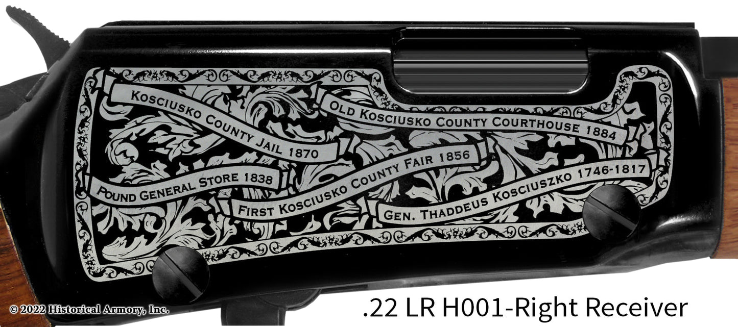 Kosciusko County Indiana Engraved Henry H001 Rifle
