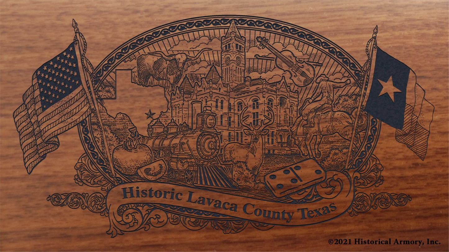 Engraved artwork | History of Lavaca County Texas | Historical Armory