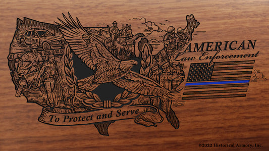 American Law Enforcement Limited Edition Engraved Rifle Buttstock