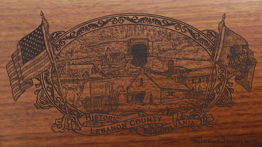 Lebanon County Pennsylvania Engraved Rifle