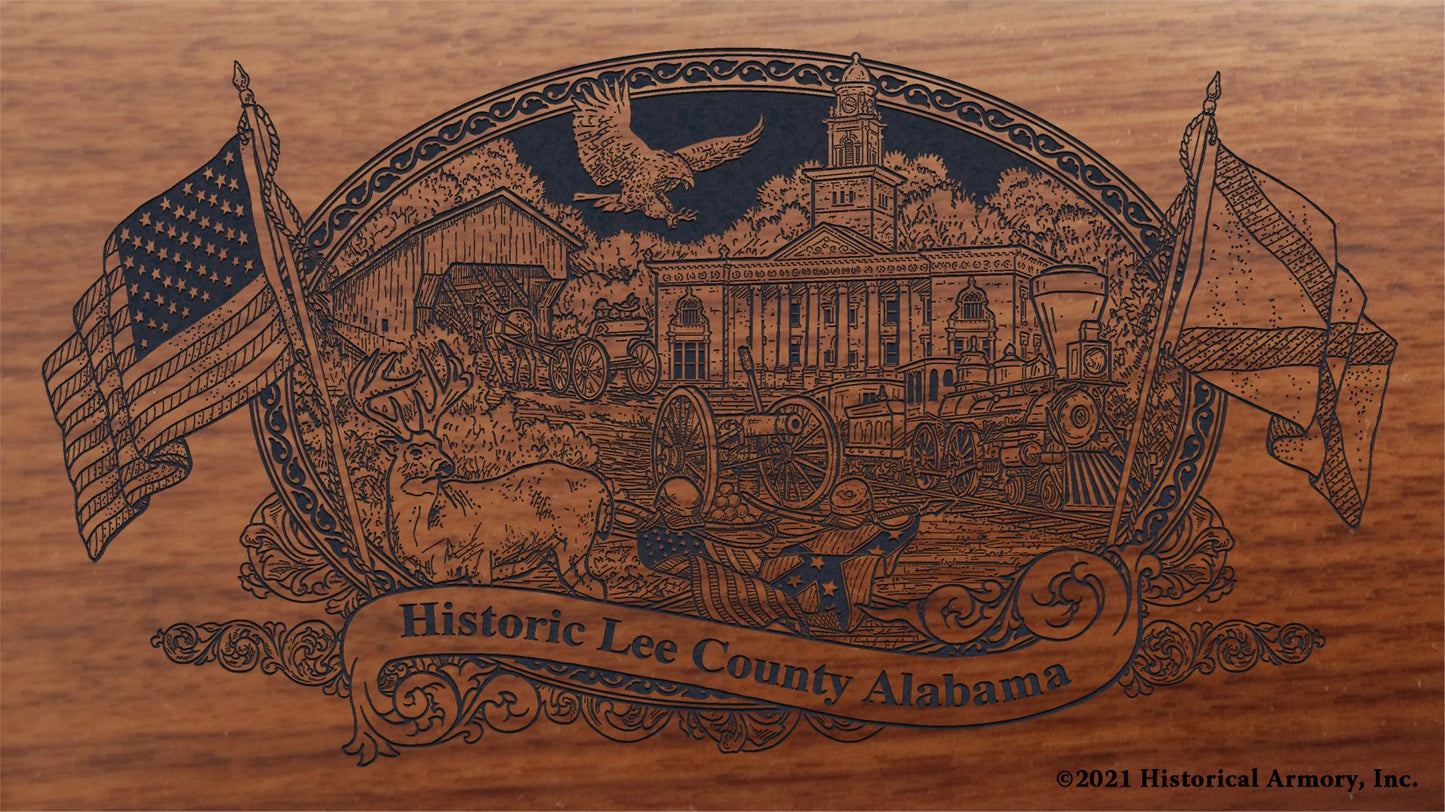 Engraved artwork | History of Lee County Alabama | Historical Armory