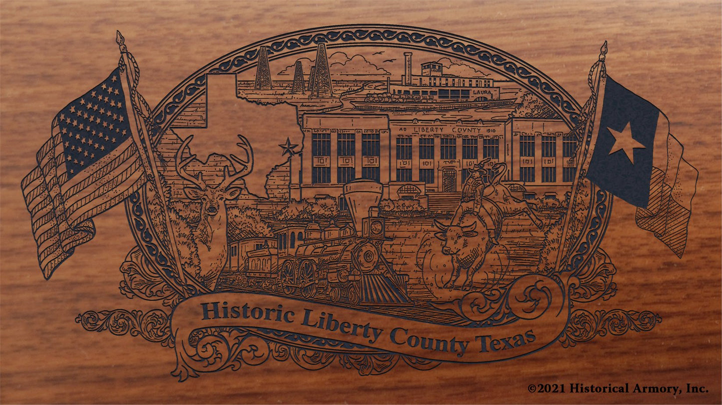 Engraved artwork | History of Liberty County Texas | Historical Armory