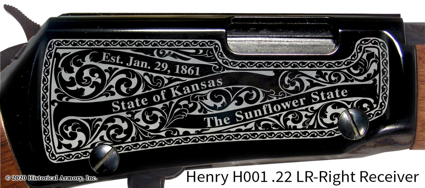 Linn County Kansas Engraved Henry H001 Rifle