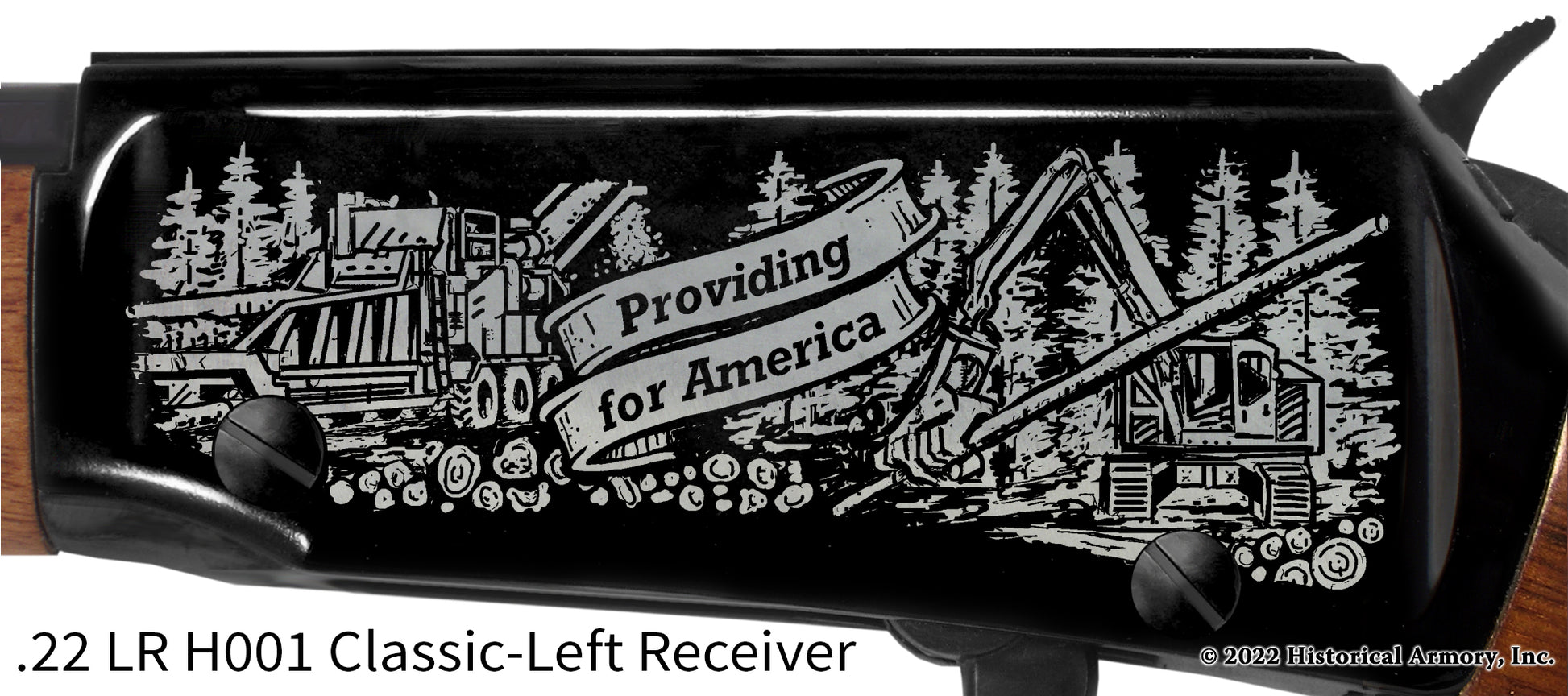 American Logging Industry Limited Edition Engraved Riflelogger providing for America Henry engraved rifle
