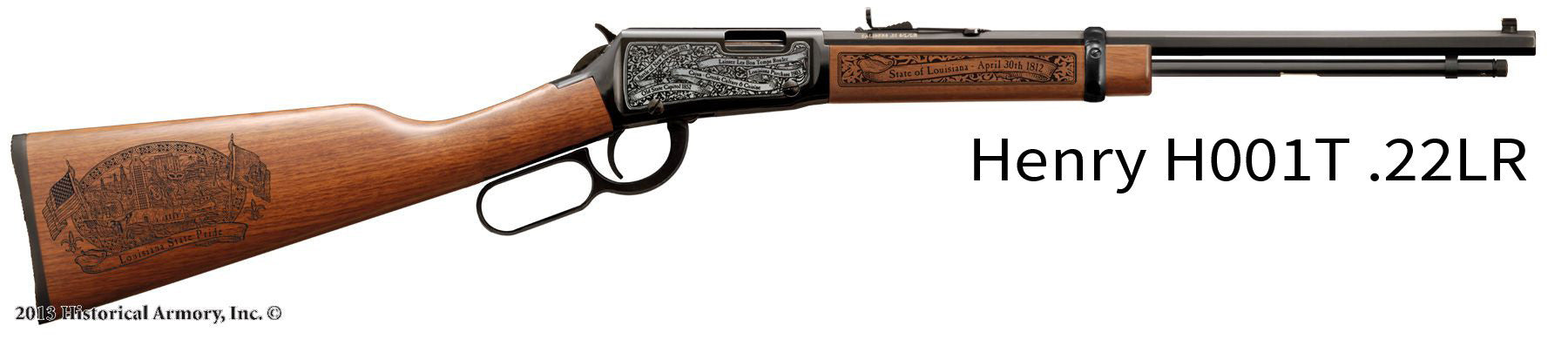 Louisiana State Pride Engraved H00T Henry Rifle