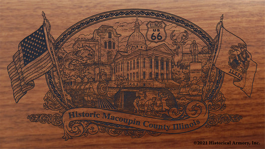 Engraved artwork | History of Macoupin County Illinois | Historical Armory