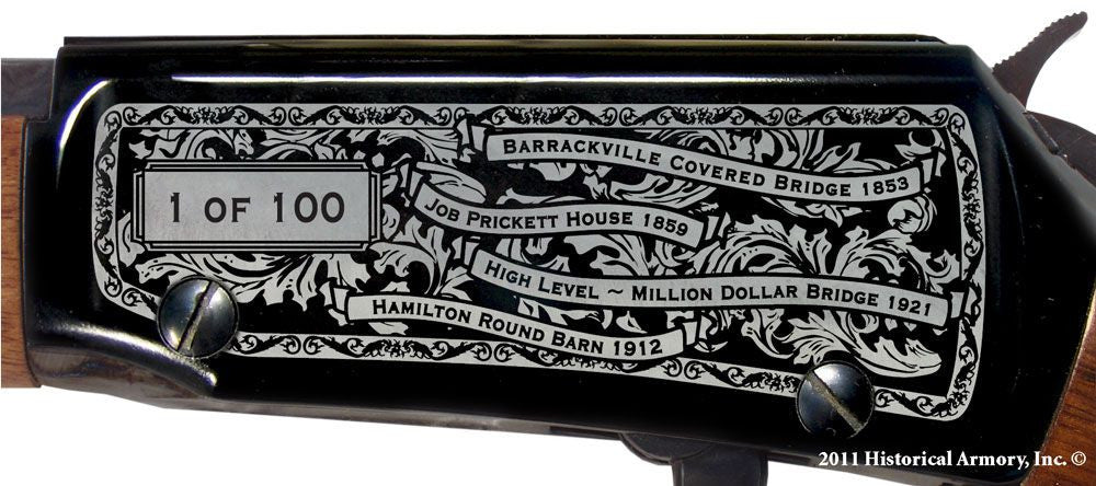 marion county west virginia engraved rifle h001 receiver