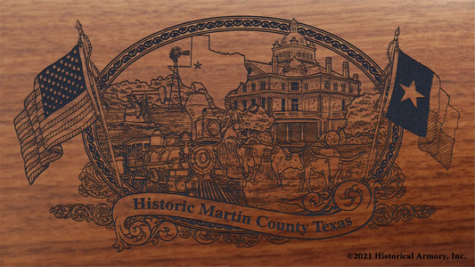 Engraved artwork | History of Martin County Texas | Historical Armory