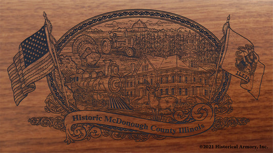 Engraved artwork | History of McDonough County Illinois | Historical Armory