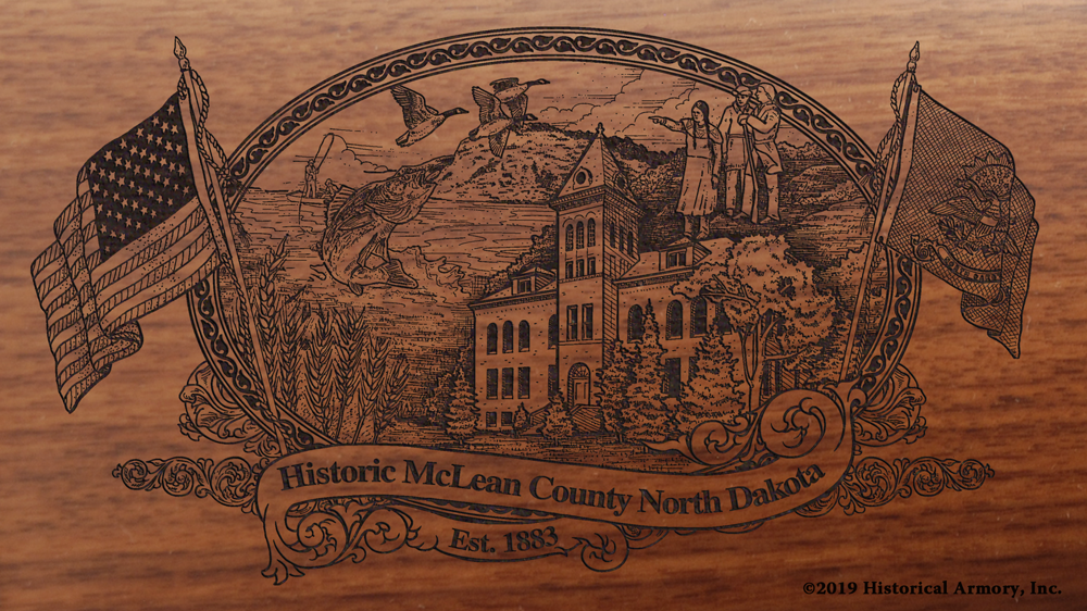 McLean County North Dakota Engraved Rifle – Historical Armory