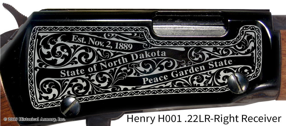 McLean County North Dakota Engraved Rifle