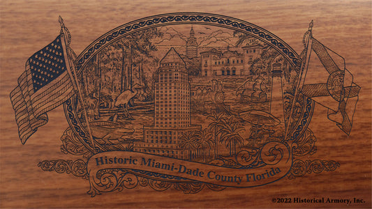 Miami-Dade County Florida Engraved Rifle Buttstock