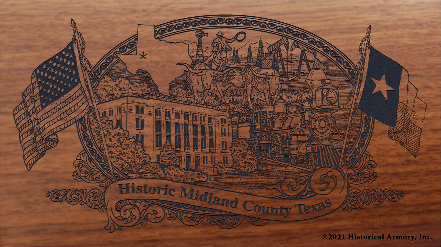 Engraved artwork | History of Midland County Texas | Historical Armory