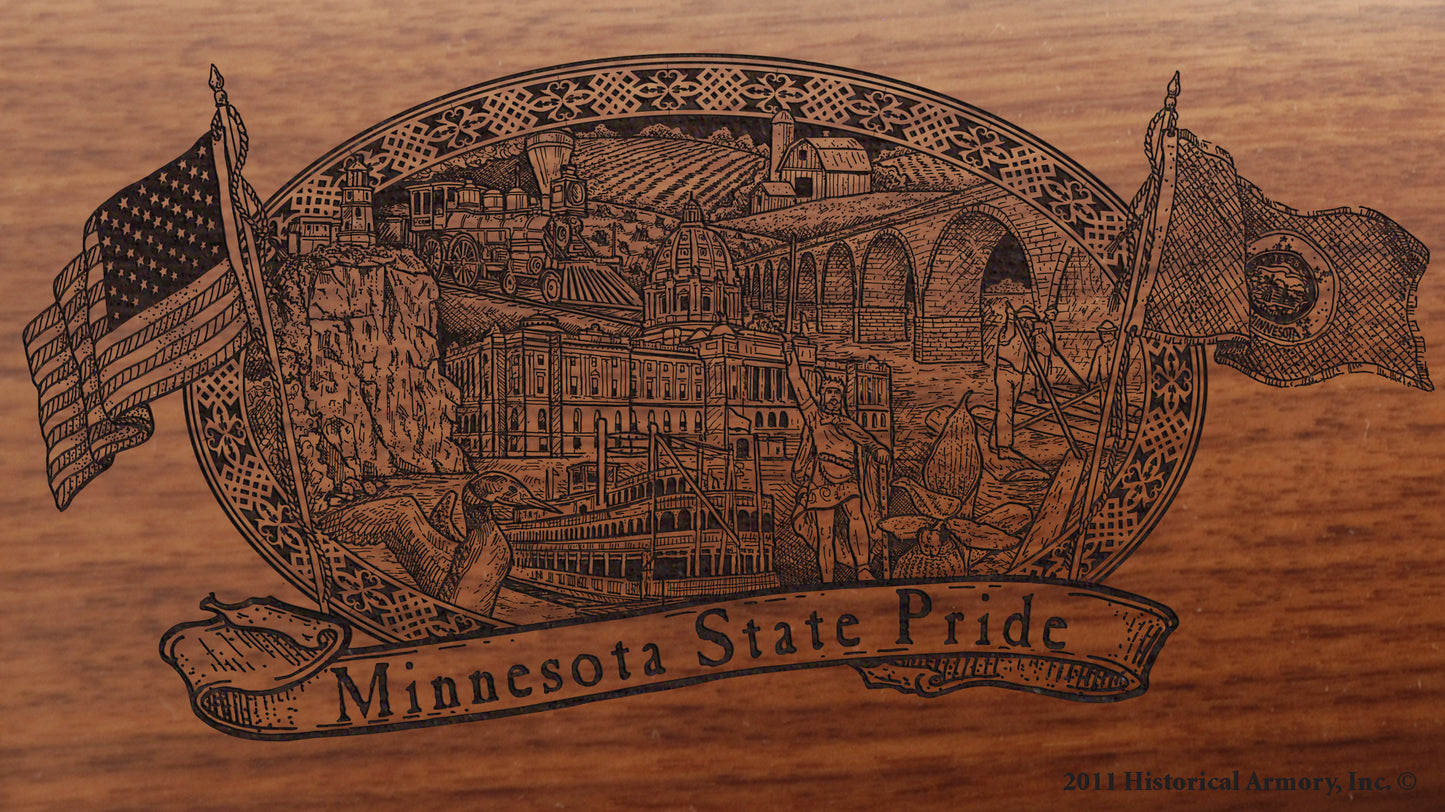 Minnesota State Pride Engraved Rifle