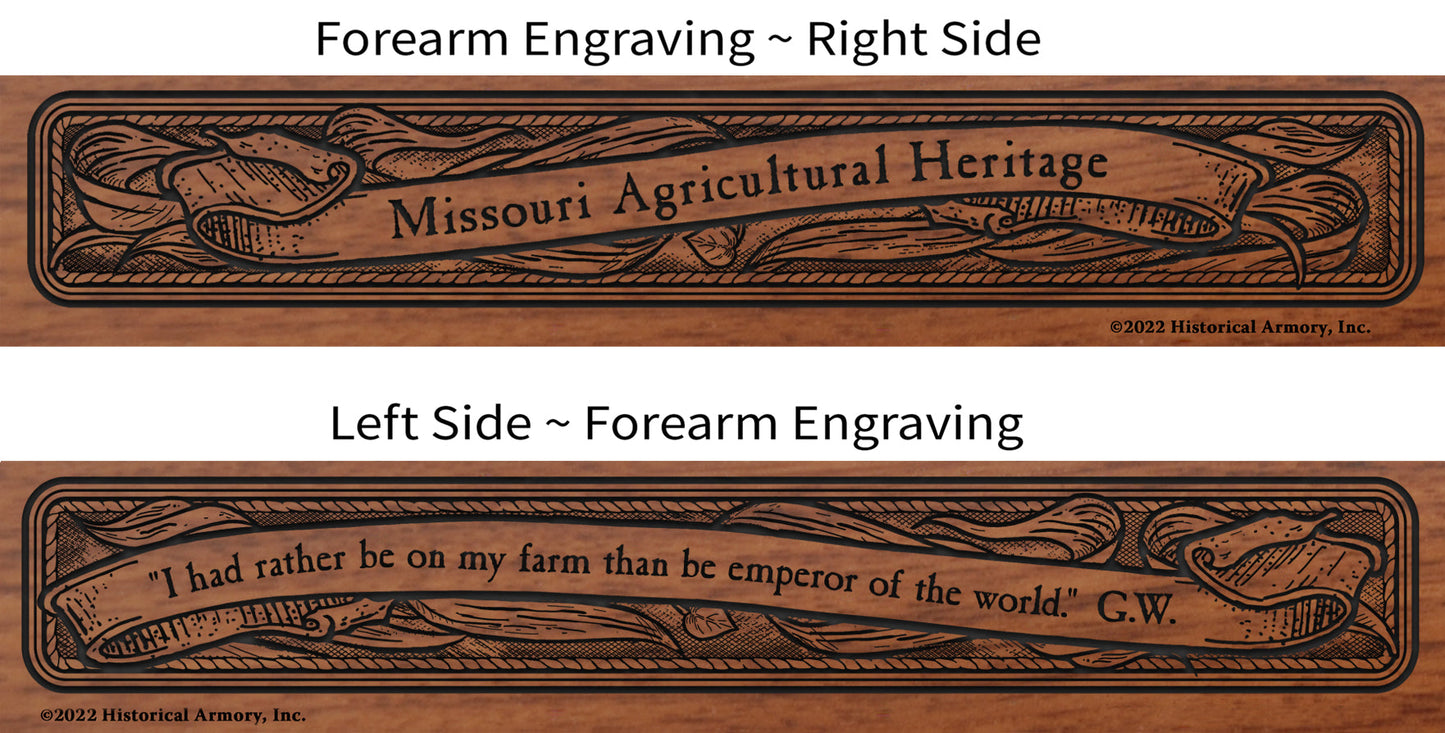 Missouri Agricultural Heritage Engraved Rifle Forearm