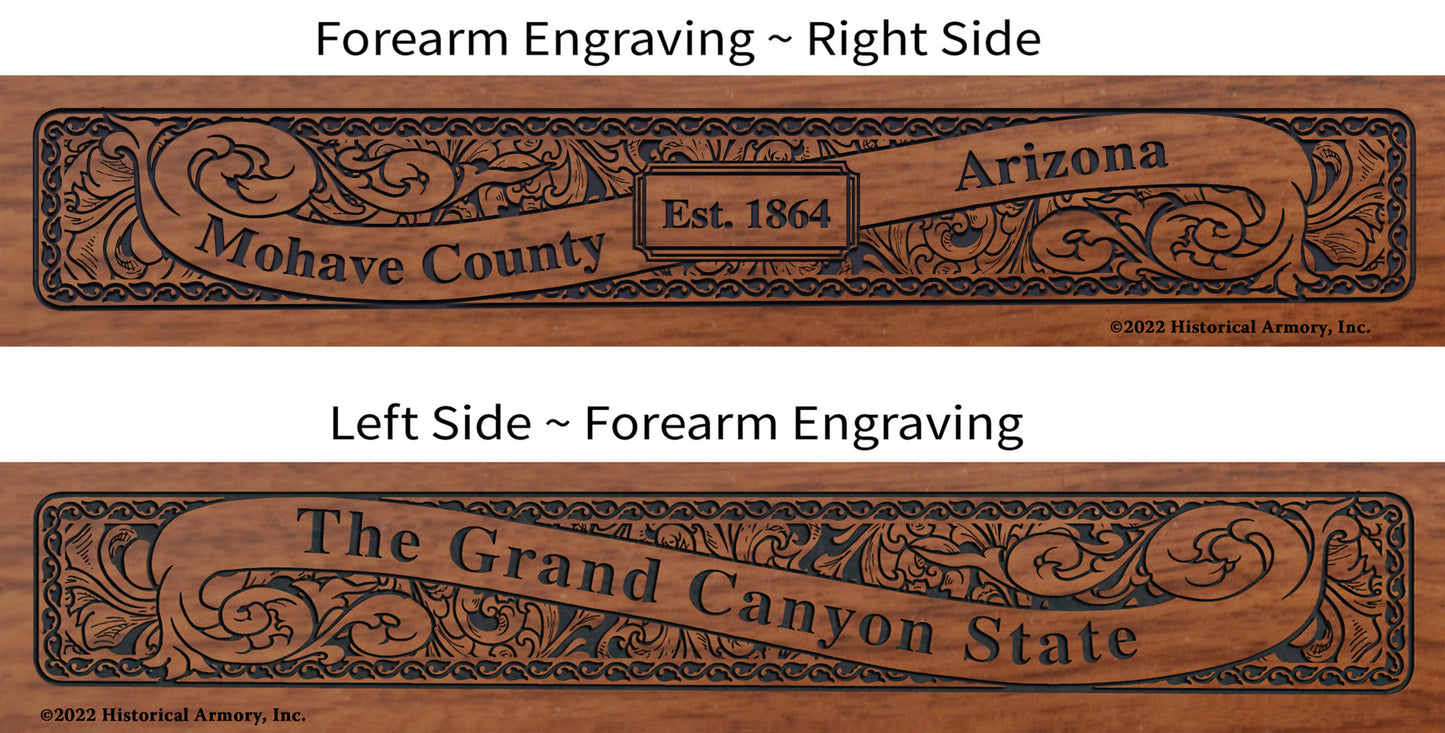 Mohave County Arizona Engraved Rifle Forearm