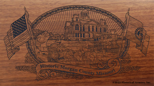 Morgan County Missouri Engraved Rifle Buttstock