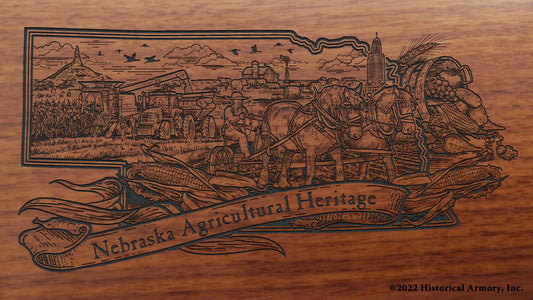 Nebraska Agricultural Heritage Engraved Rifle Buttstock
