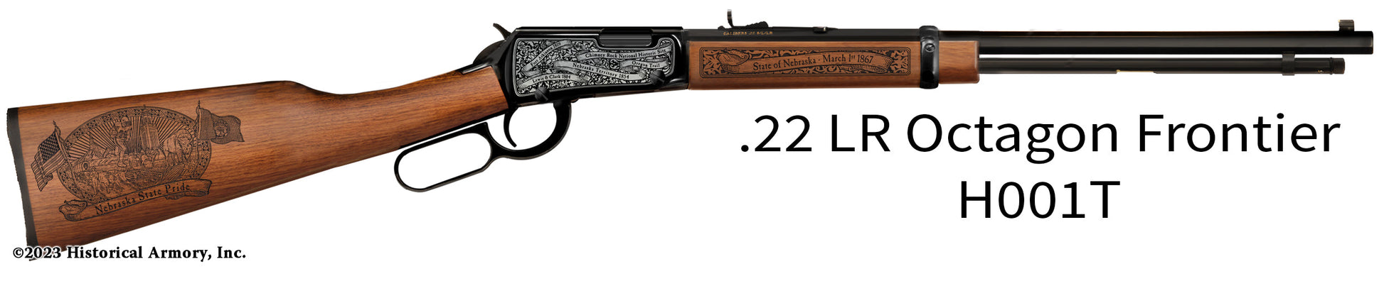 Nebraska State Pride Engraved H00T Henry Rifle