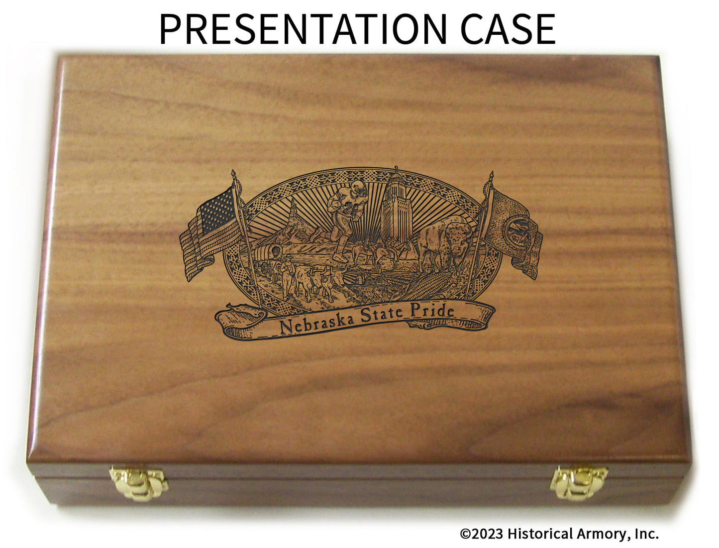 Nebraska State Pride Limited Edition Engraved 1911 Presentation Case