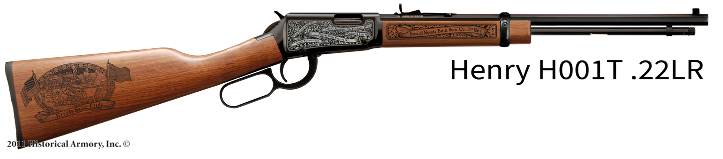 Nevada State Pride Engraved H00T Henry Rifle