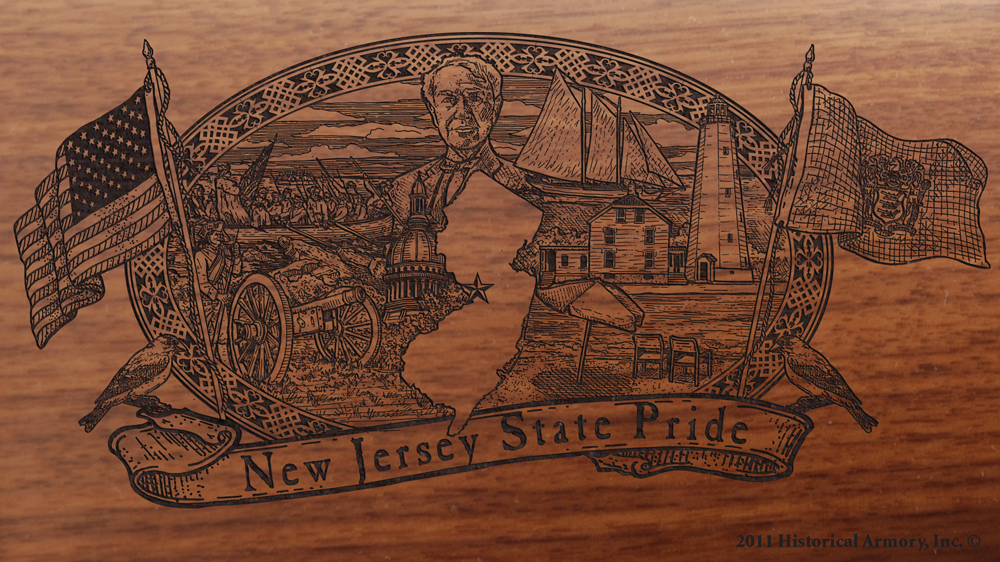 New Jersey State Pride Engraved Rifle