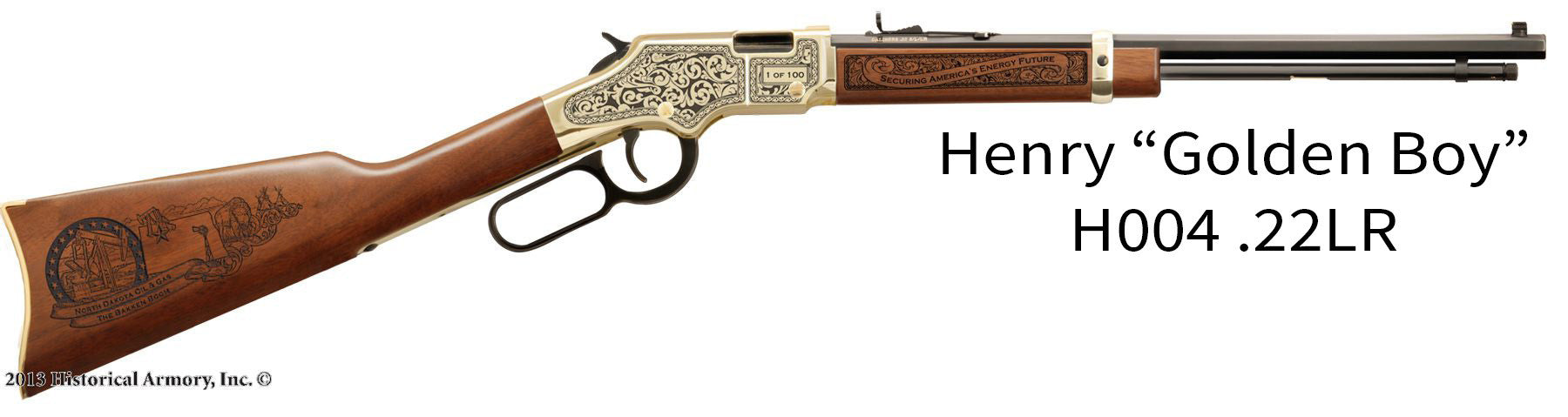 North Dakota State Oil & Gas Limited Edition Engraved Henry Rifle