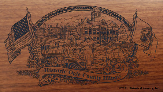 Engraved artwork | History of Ogle County Illinois | Historical Armory