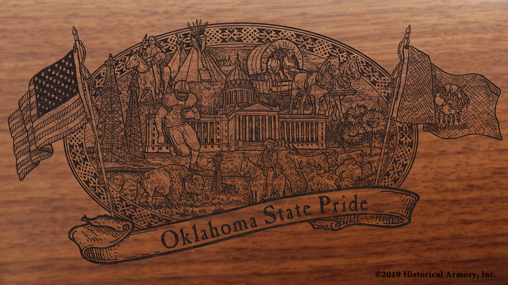 Oklahoma State Pride Engraved Rifle