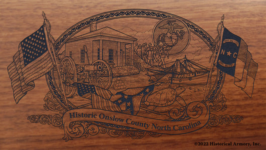 Onslow County North Carolina Engraved Rifle Buttstock