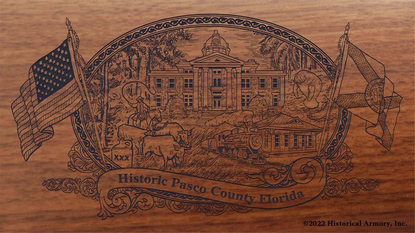 Pasco County Florida Engraved Rifle Buttstock
