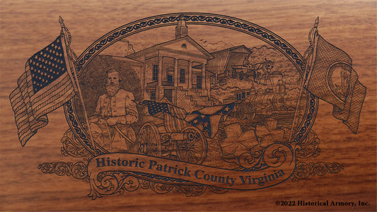 Patrick County Virginia Engraved Rifle Buttstock
