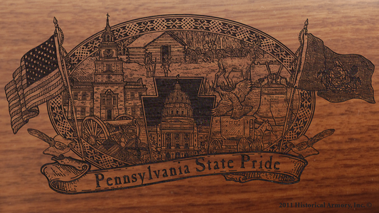 Pennsylvania State Pride Engraved Rifle